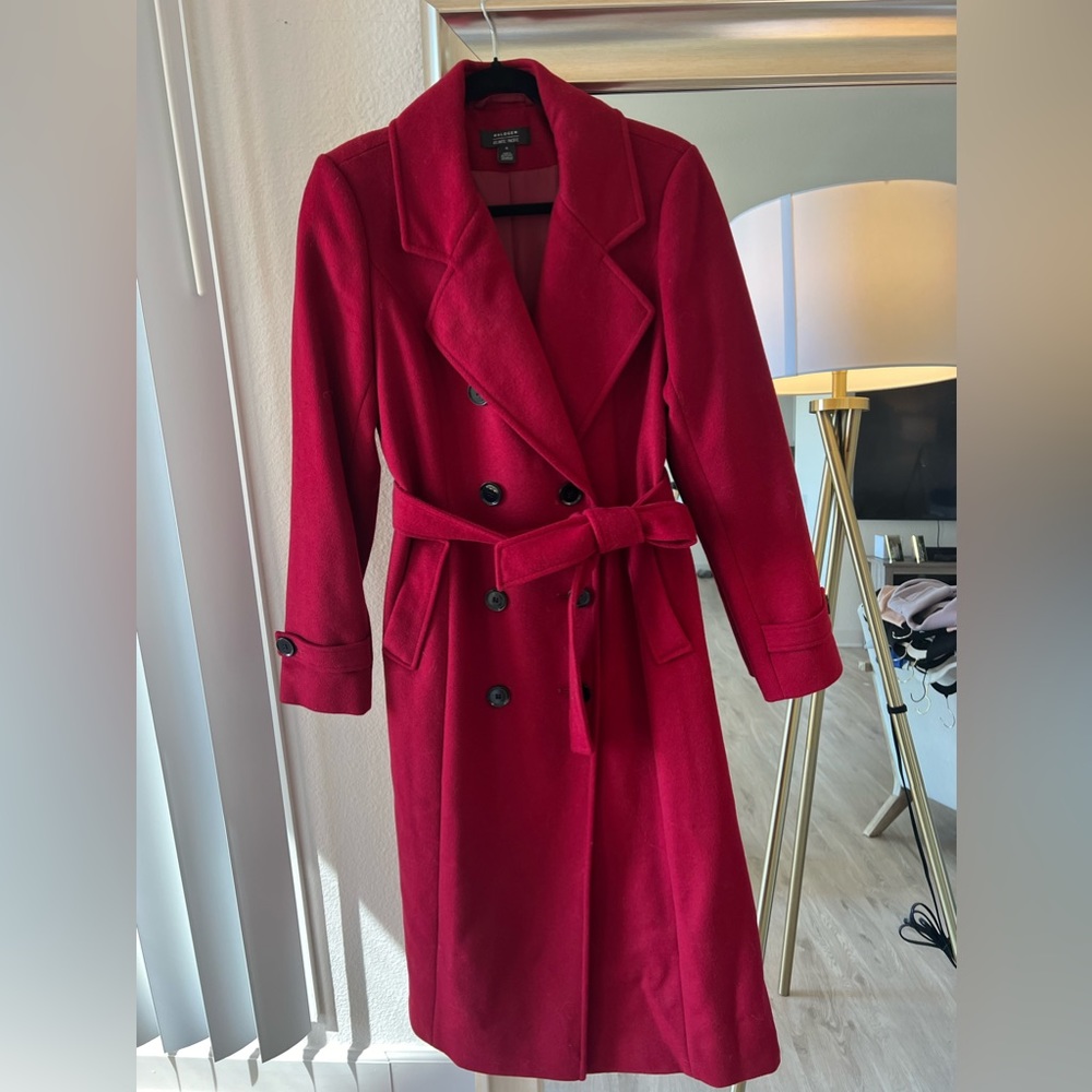 Halogen x Atlantic-Pacific red coat, brand new- worn once for christmas photo
